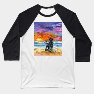 Beach Days - Schnauzer Baseball T-Shirt